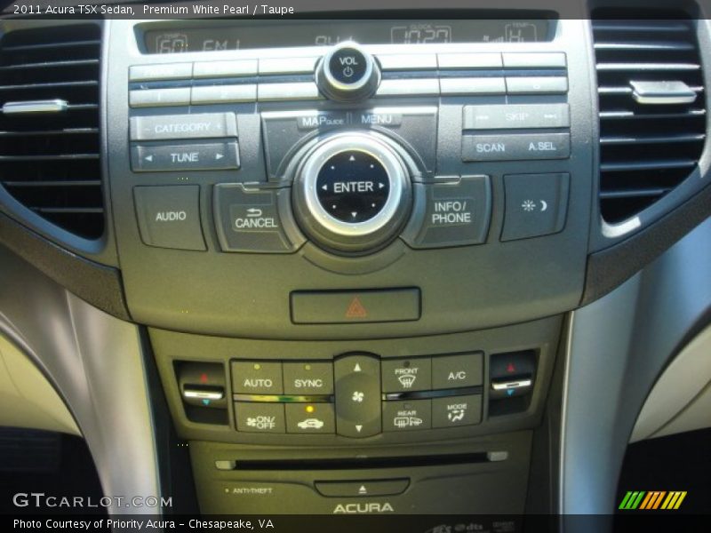 Premium White Pearl / Taupe 2011 Acura TSX Sedan
