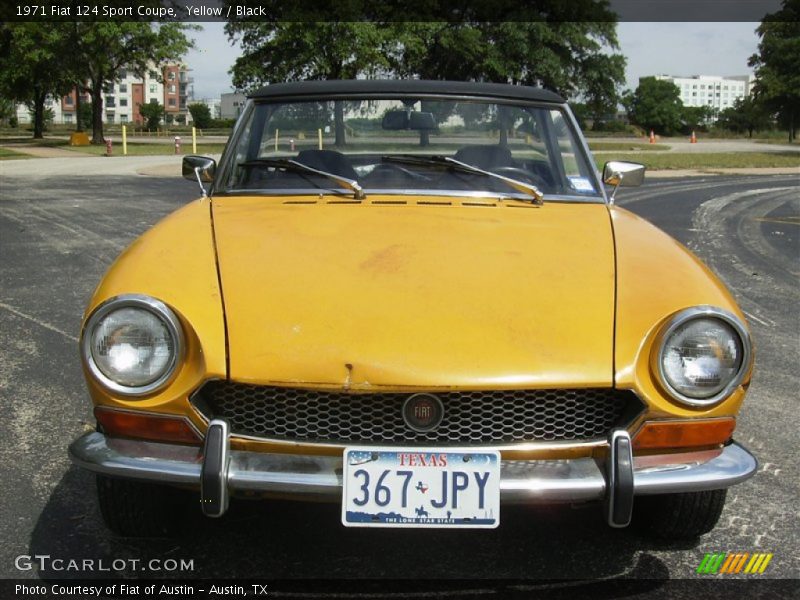 Yellow / Black 1971 Fiat 124 Sport Coupe