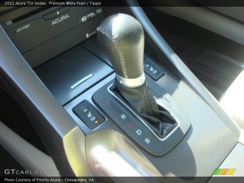 Premium White Pearl / Taupe 2011 Acura TSX Sedan