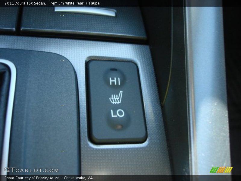 Premium White Pearl / Taupe 2011 Acura TSX Sedan