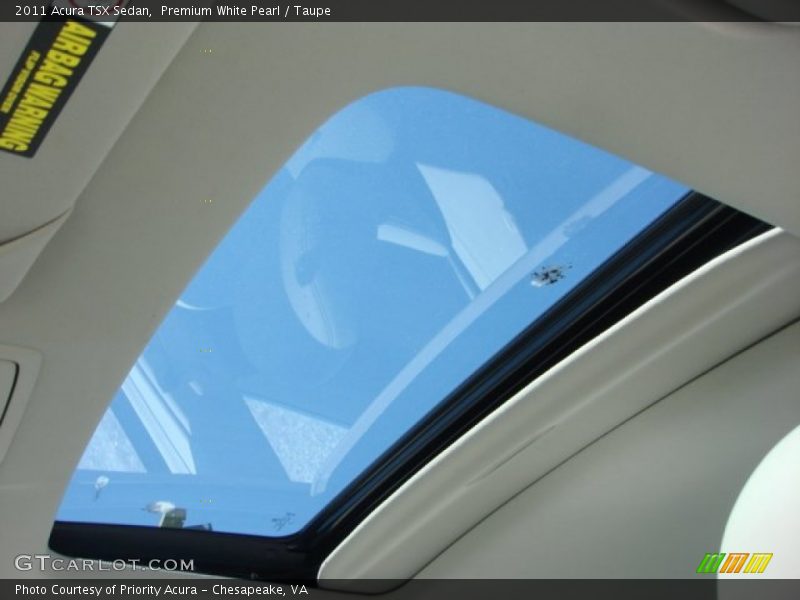 Premium White Pearl / Taupe 2011 Acura TSX Sedan