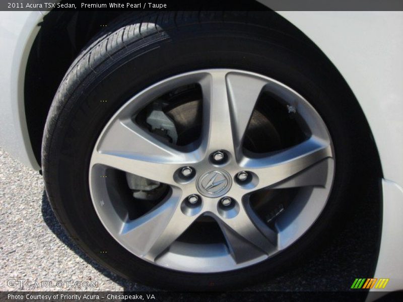 Premium White Pearl / Taupe 2011 Acura TSX Sedan