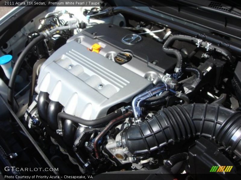 Premium White Pearl / Taupe 2011 Acura TSX Sedan