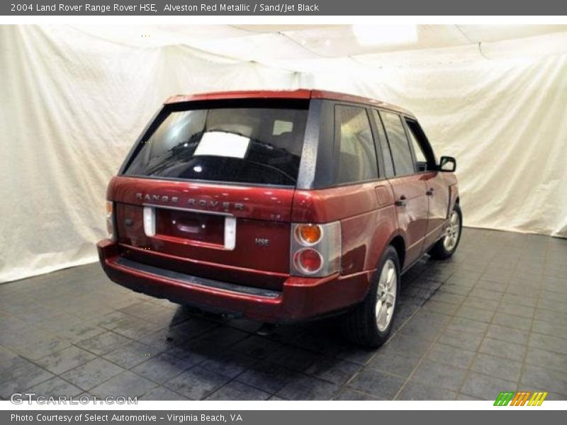 Alveston Red Metallic / Sand/Jet Black 2004 Land Rover Range Rover HSE