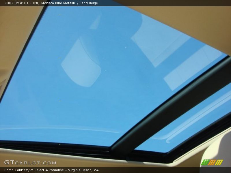 Monaco Blue Metallic / Sand Beige 2007 BMW X3 3.0si
