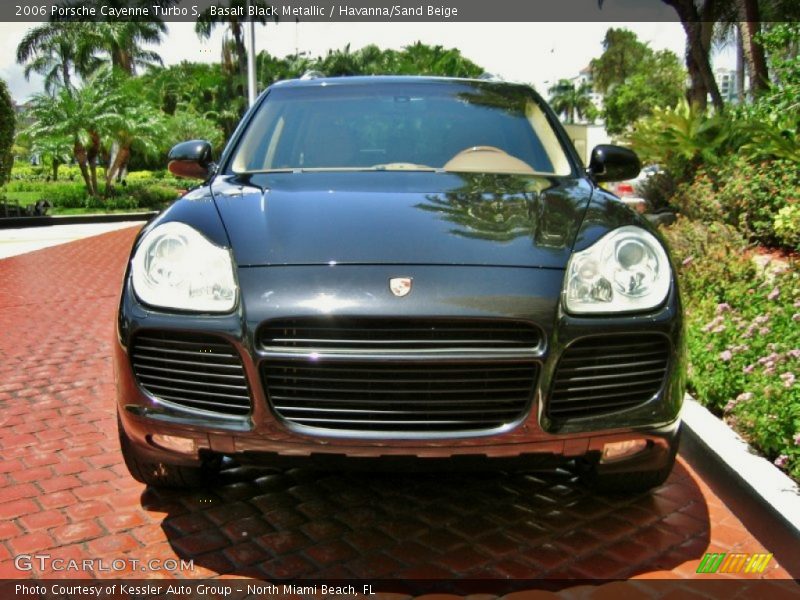 Basalt Black Metallic / Havanna/Sand Beige 2006 Porsche Cayenne Turbo S