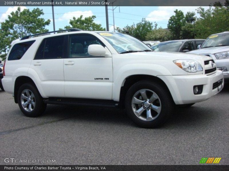 Natural White / Stone Gray 2008 Toyota 4Runner Limited 4x4