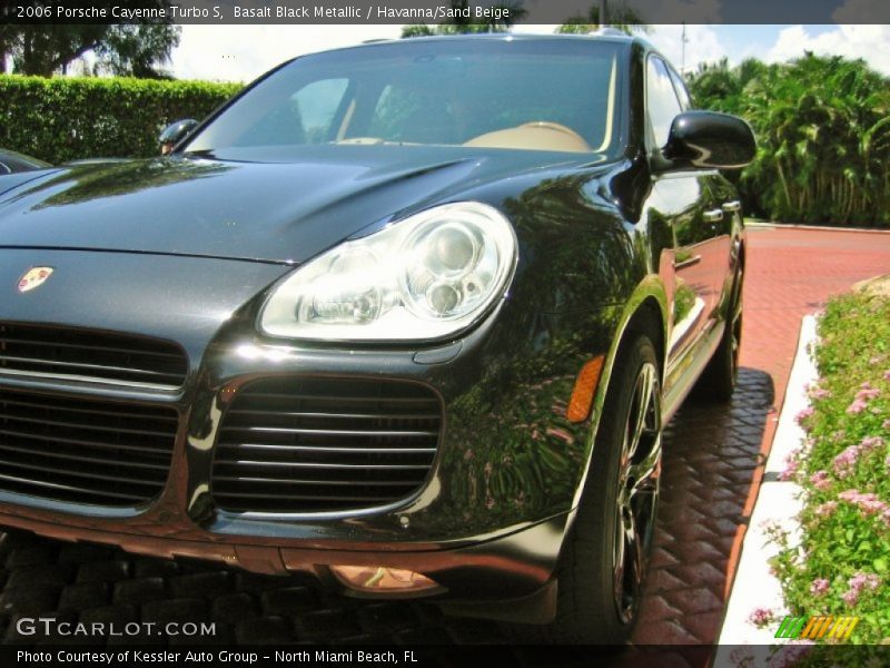 Basalt Black Metallic / Havanna/Sand Beige 2006 Porsche Cayenne Turbo S