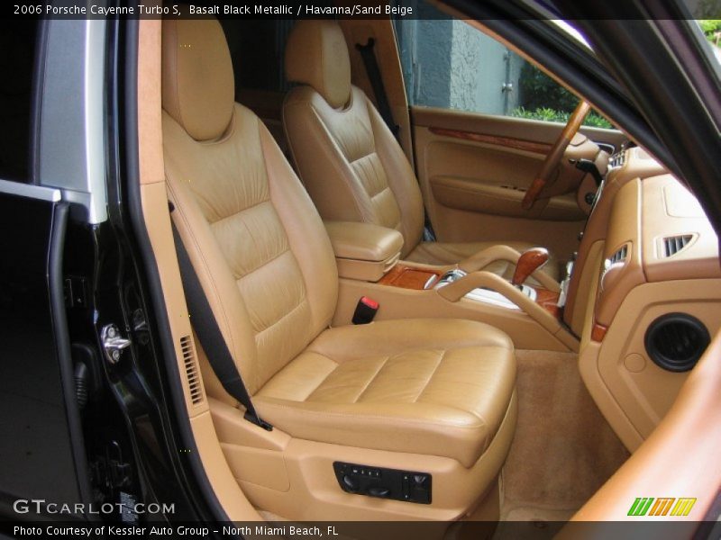 Basalt Black Metallic / Havanna/Sand Beige 2006 Porsche Cayenne Turbo S