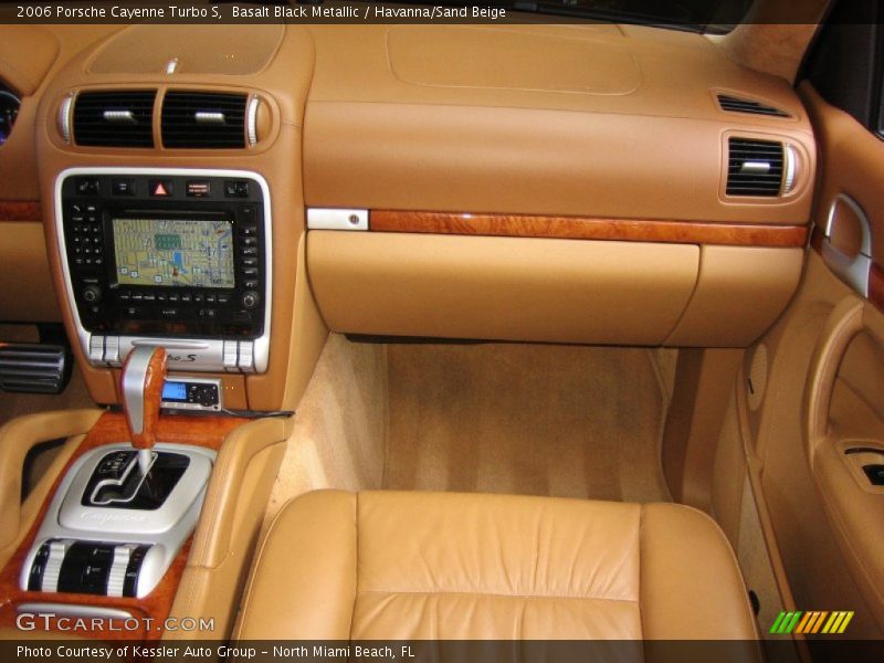 Basalt Black Metallic / Havanna/Sand Beige 2006 Porsche Cayenne Turbo S