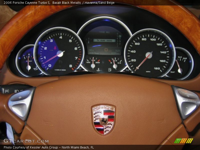 Basalt Black Metallic / Havanna/Sand Beige 2006 Porsche Cayenne Turbo S