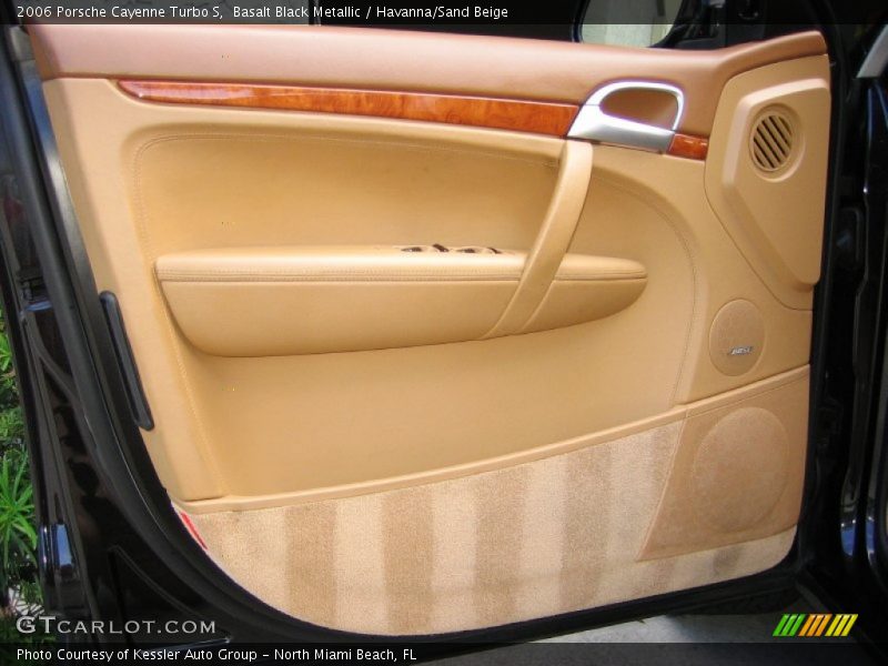 Basalt Black Metallic / Havanna/Sand Beige 2006 Porsche Cayenne Turbo S