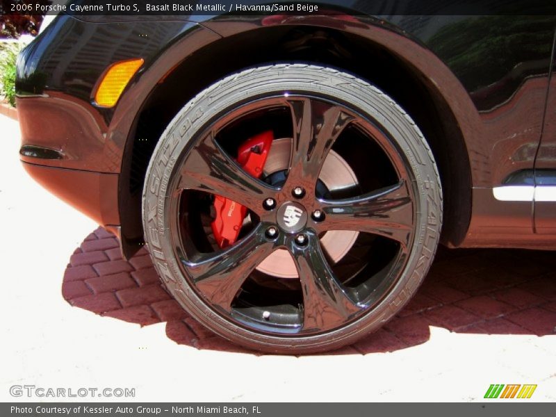 Basalt Black Metallic / Havanna/Sand Beige 2006 Porsche Cayenne Turbo S