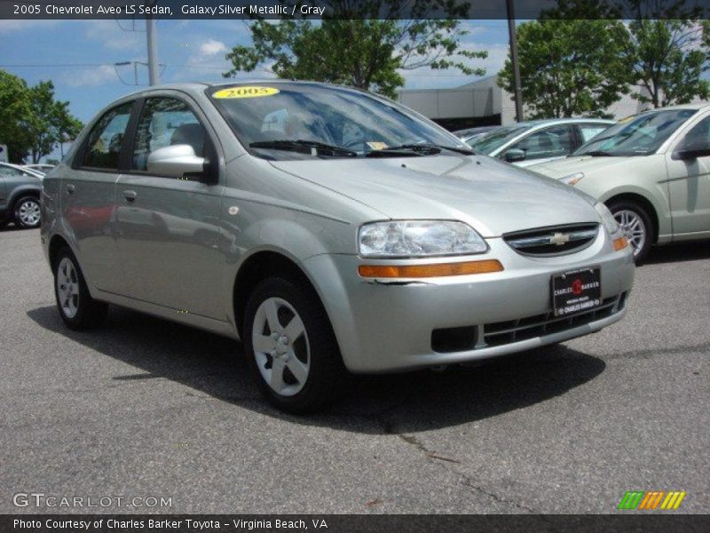 Galaxy Silver Metallic / Gray 2005 Chevrolet Aveo LS Sedan