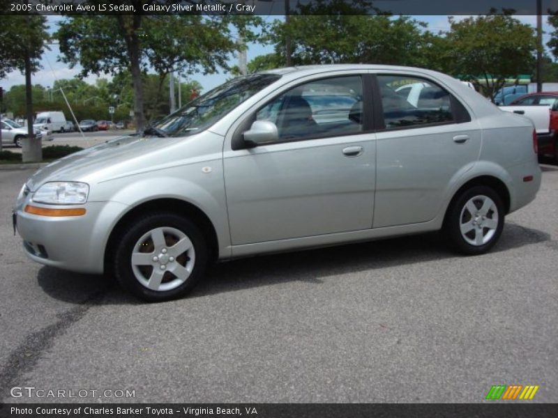 Galaxy Silver Metallic / Gray 2005 Chevrolet Aveo LS Sedan