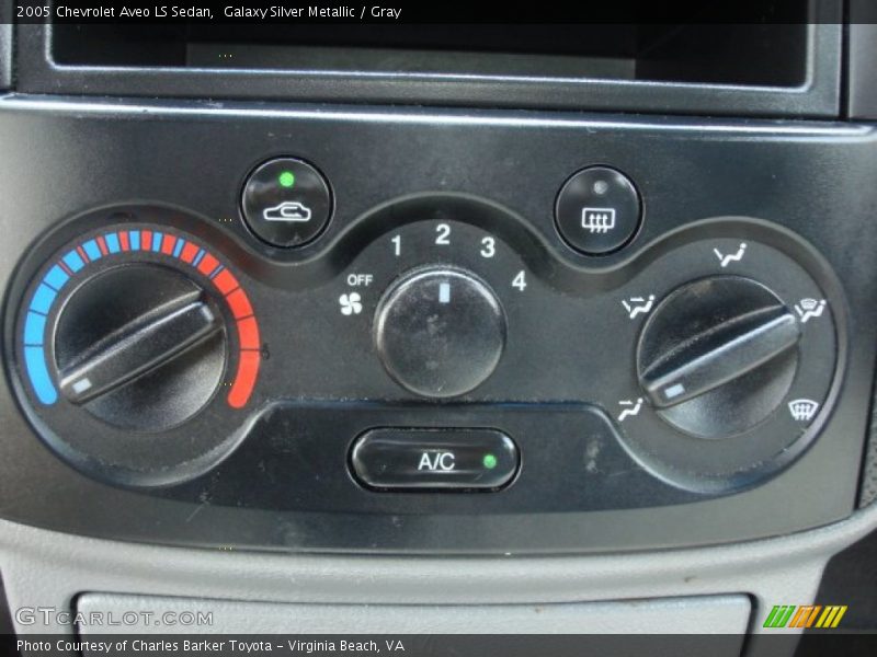 Galaxy Silver Metallic / Gray 2005 Chevrolet Aveo LS Sedan