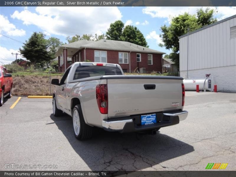 Silver Birch Metallic / Dark Pewter 2006 GMC Canyon SL Regular Cab