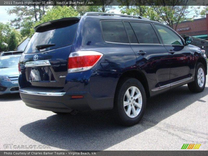 Nautical Blue Pearl / Ash 2011 Toyota Highlander SE 4WD