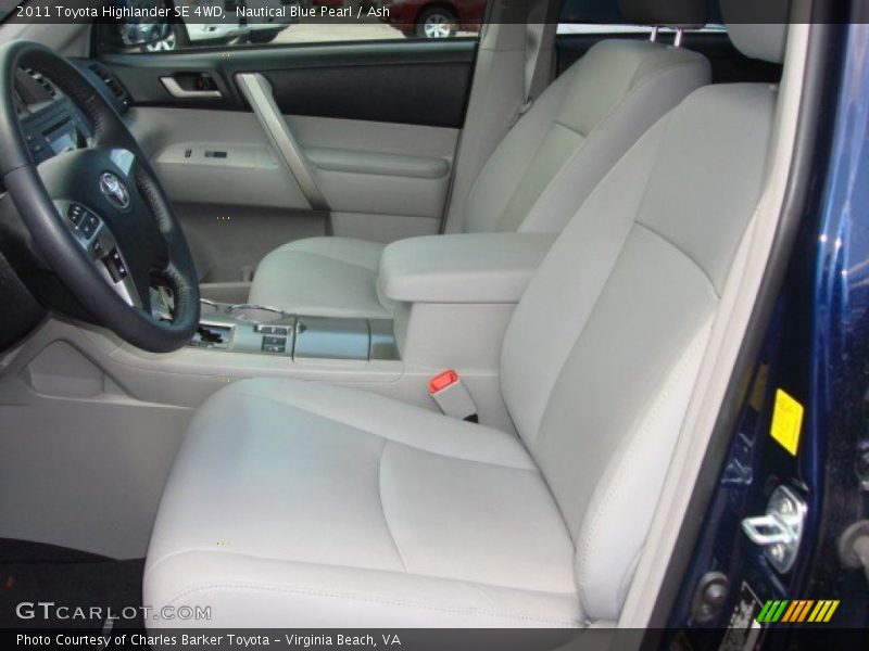 Nautical Blue Pearl / Ash 2011 Toyota Highlander SE 4WD