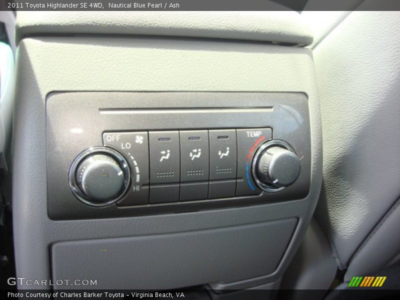 Nautical Blue Pearl / Ash 2011 Toyota Highlander SE 4WD