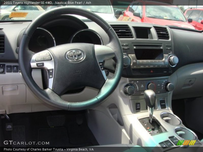 Nautical Blue Pearl / Ash 2011 Toyota Highlander SE 4WD