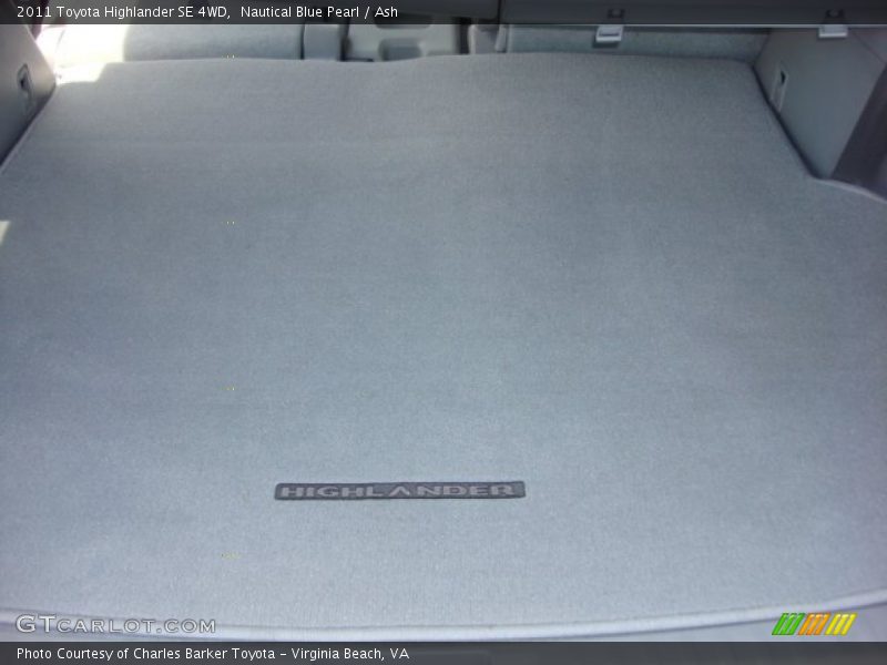 Nautical Blue Pearl / Ash 2011 Toyota Highlander SE 4WD
