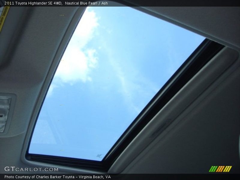 Nautical Blue Pearl / Ash 2011 Toyota Highlander SE 4WD
