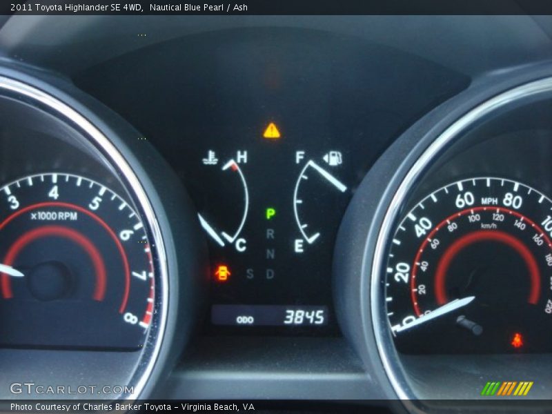 Nautical Blue Pearl / Ash 2011 Toyota Highlander SE 4WD