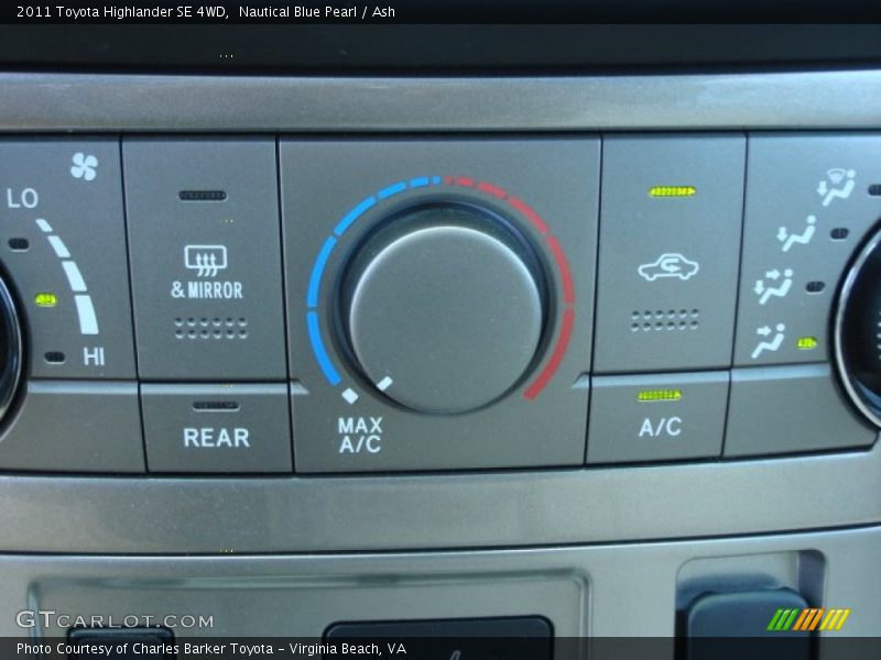 Nautical Blue Pearl / Ash 2011 Toyota Highlander SE 4WD