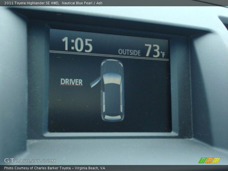 Nautical Blue Pearl / Ash 2011 Toyota Highlander SE 4WD