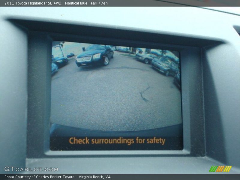 Nautical Blue Pearl / Ash 2011 Toyota Highlander SE 4WD