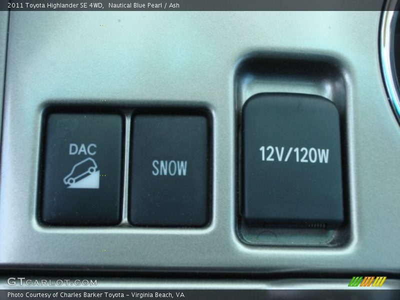 Nautical Blue Pearl / Ash 2011 Toyota Highlander SE 4WD