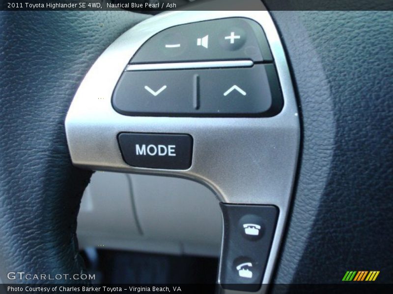 Nautical Blue Pearl / Ash 2011 Toyota Highlander SE 4WD