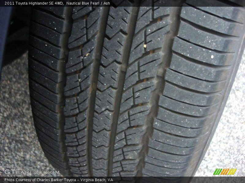 Nautical Blue Pearl / Ash 2011 Toyota Highlander SE 4WD