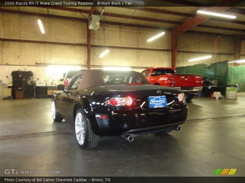 Brilliant Black / Tan 2006 Mazda MX-5 Miata Grand Touring Roadster