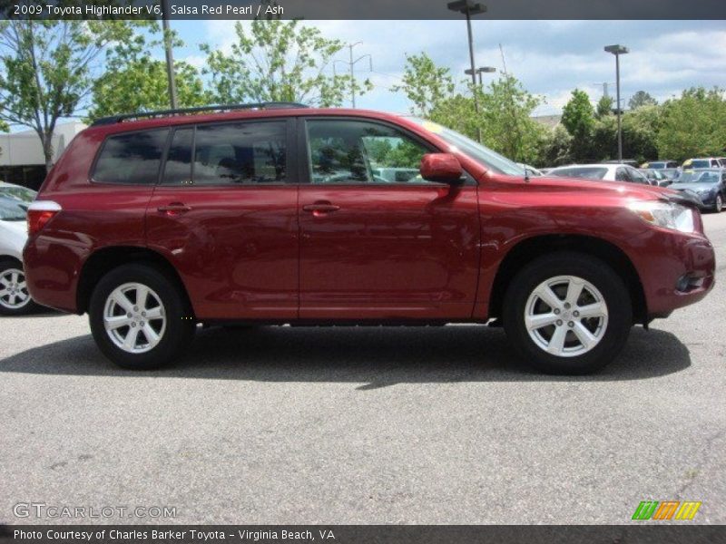 Salsa Red Pearl / Ash 2009 Toyota Highlander V6