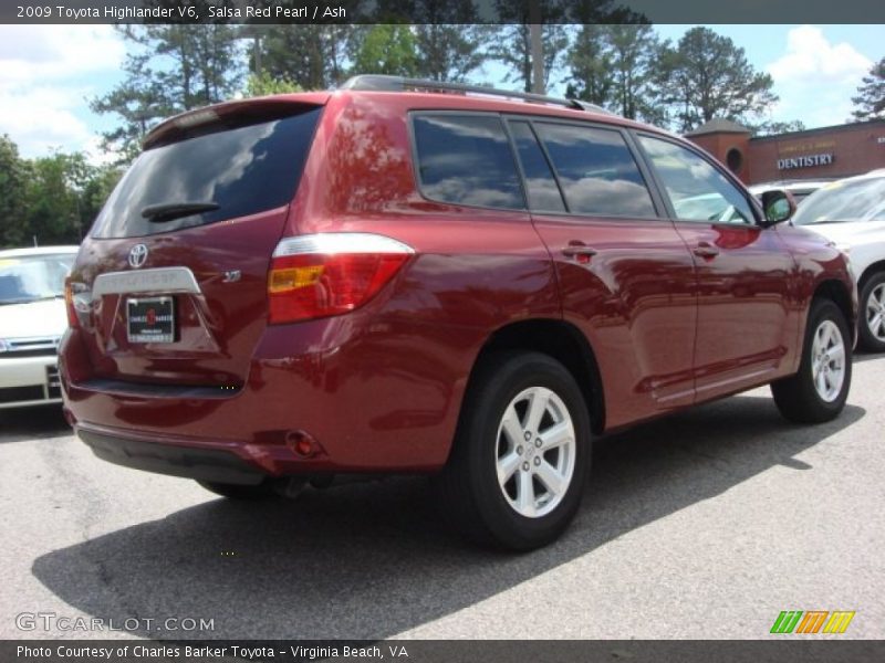 Salsa Red Pearl / Ash 2009 Toyota Highlander V6