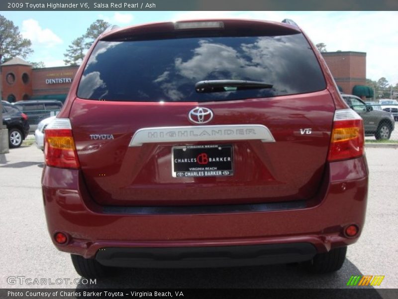 Salsa Red Pearl / Ash 2009 Toyota Highlander V6