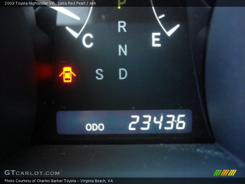 Salsa Red Pearl / Ash 2009 Toyota Highlander V6