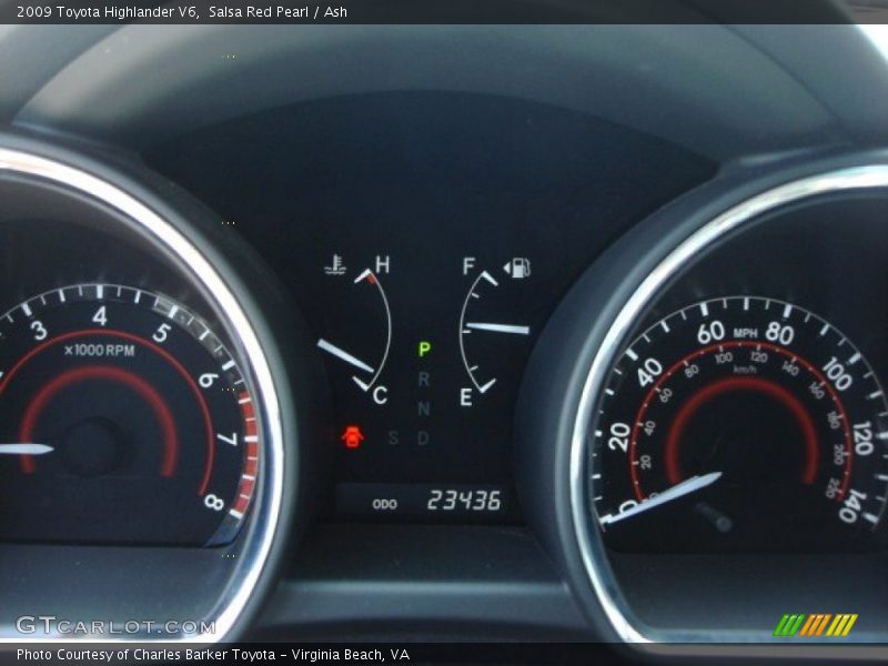 Salsa Red Pearl / Ash 2009 Toyota Highlander V6