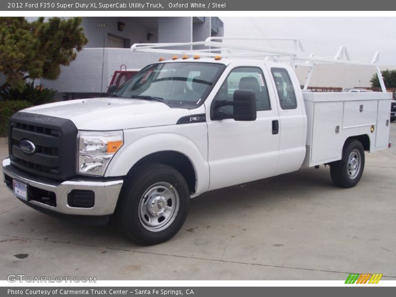 Oxford White / Steel 2012 Ford F350 Super Duty XL SuperCab Utility Truck