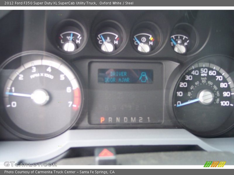 Oxford White / Steel 2012 Ford F350 Super Duty XL SuperCab Utility Truck