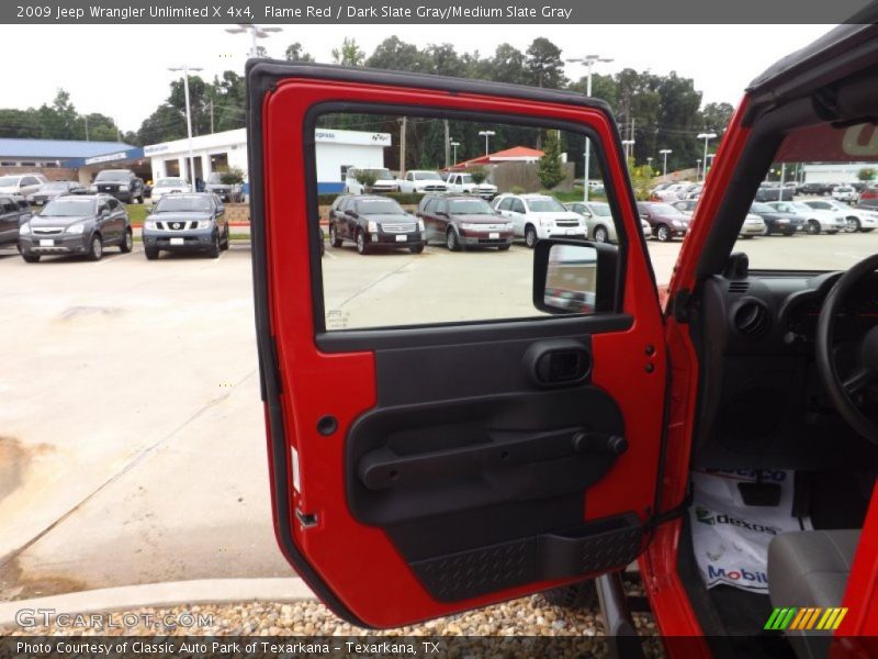 Flame Red / Dark Slate Gray/Medium Slate Gray 2009 Jeep Wrangler Unlimited X 4x4