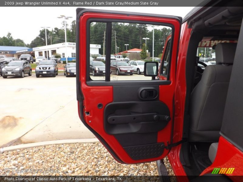 Flame Red / Dark Slate Gray/Medium Slate Gray 2009 Jeep Wrangler Unlimited X 4x4