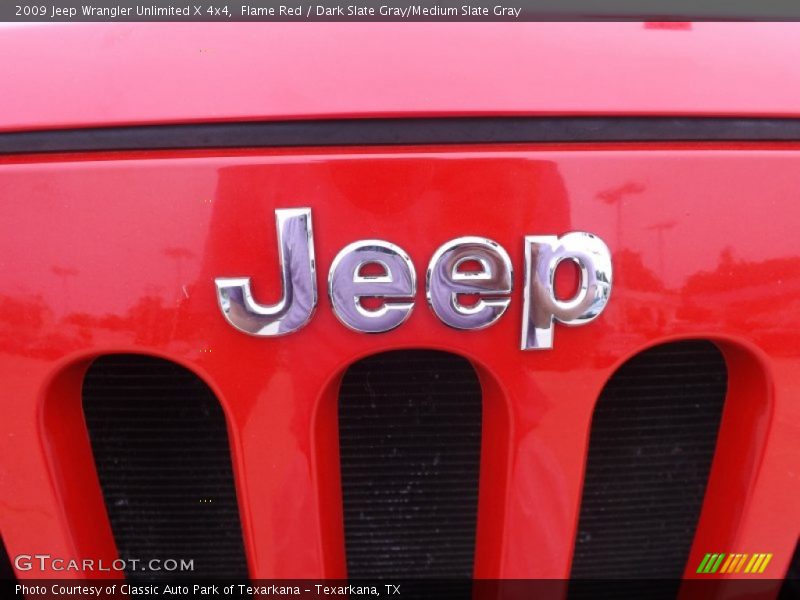 Flame Red / Dark Slate Gray/Medium Slate Gray 2009 Jeep Wrangler Unlimited X 4x4