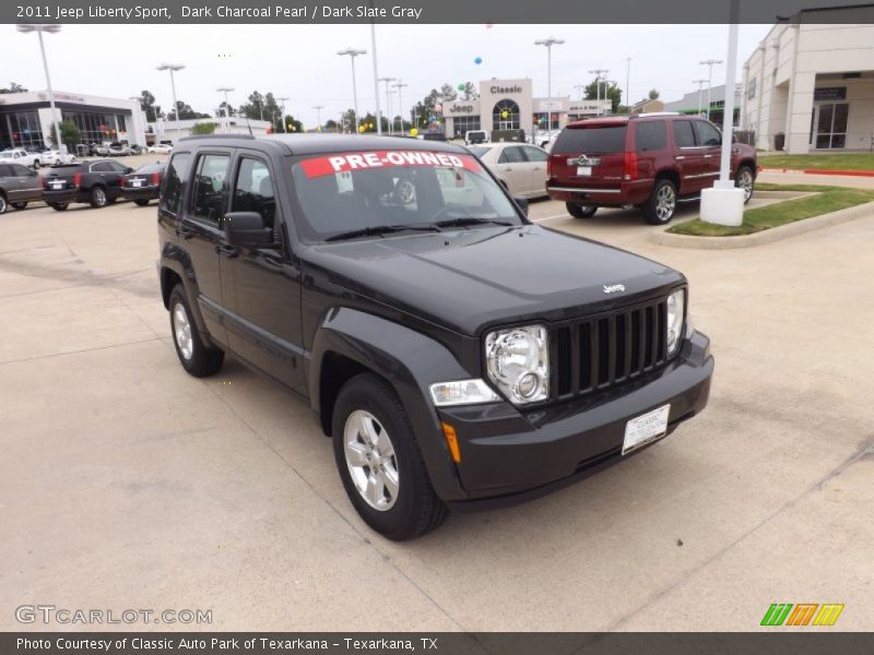 Dark Charcoal Pearl / Dark Slate Gray 2011 Jeep Liberty Sport