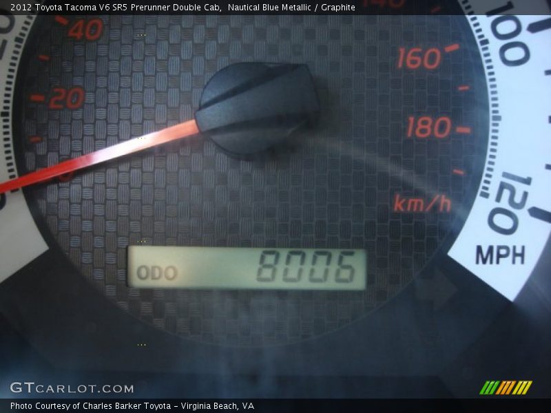 Nautical Blue Metallic / Graphite 2012 Toyota Tacoma V6 SR5 Prerunner Double Cab