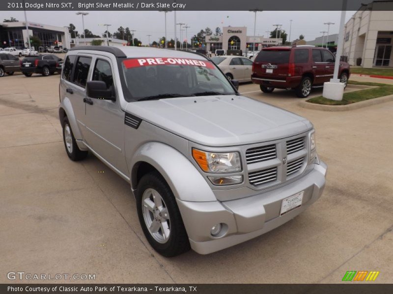 Bright Silver Metallic / Dark Slate Gray 2011 Dodge Nitro SXT