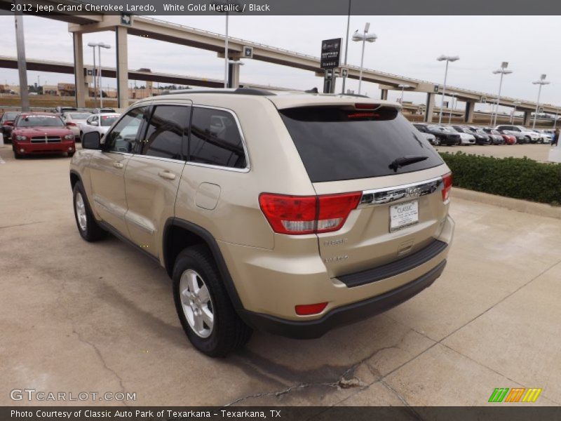 White Gold Metallic / Black 2012 Jeep Grand Cherokee Laredo