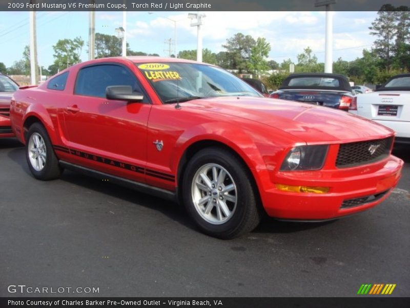 Torch Red / Light Graphite 2009 Ford Mustang V6 Premium Coupe